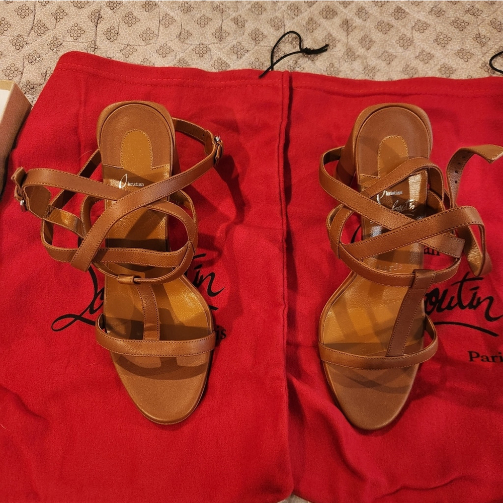 Sold NWB Christian Louboutin Heeled Sandals - Authentic! - Picture 6 of 14